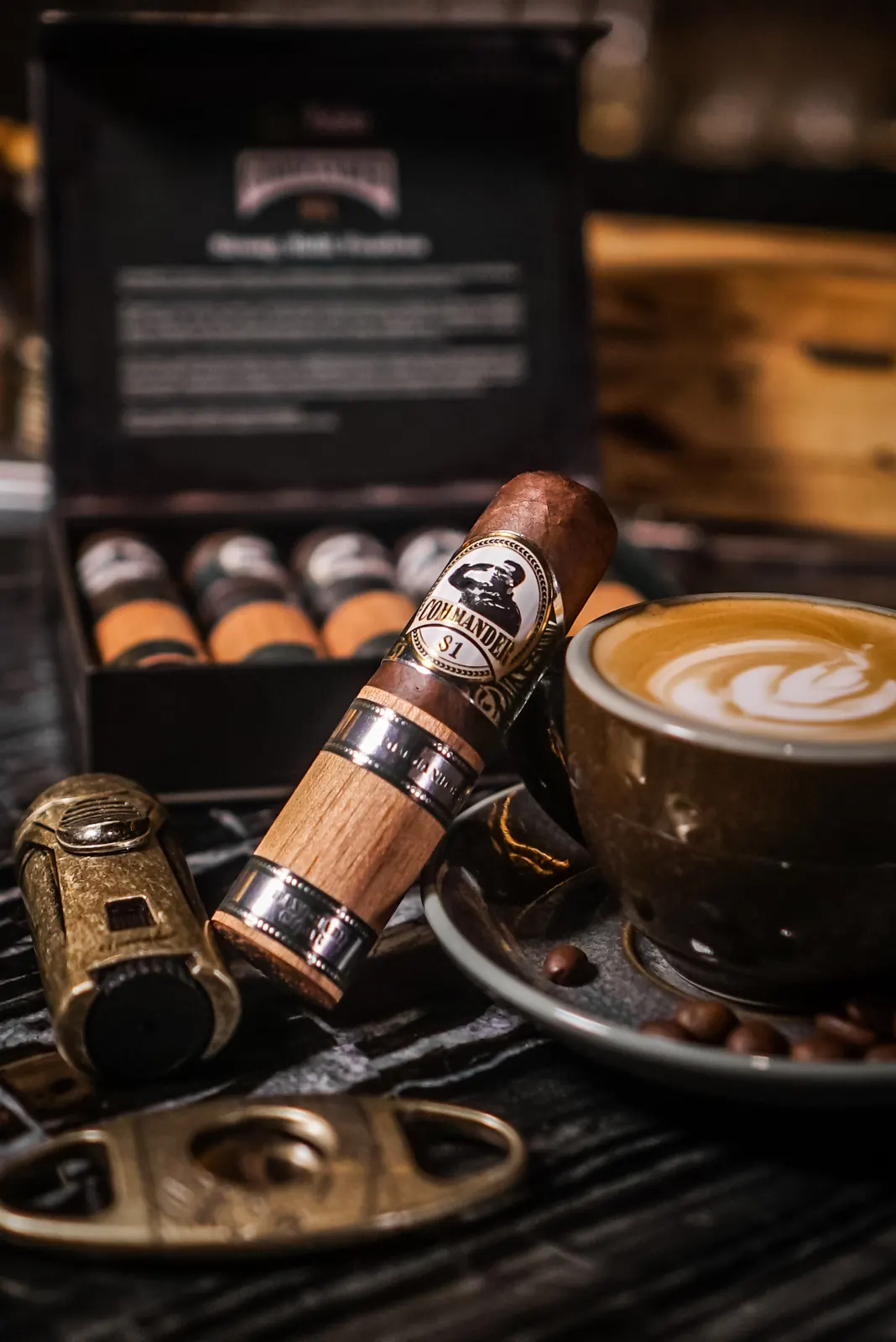 Commander 81 and coffee